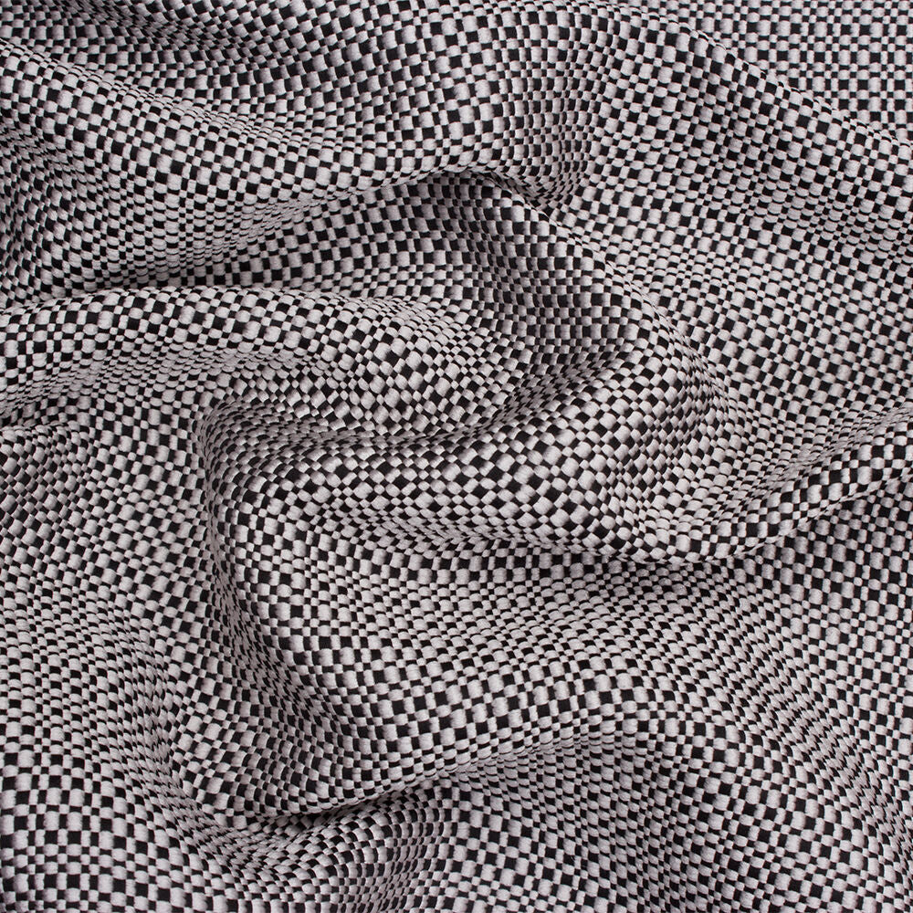 Black & White Plain Basket Weave