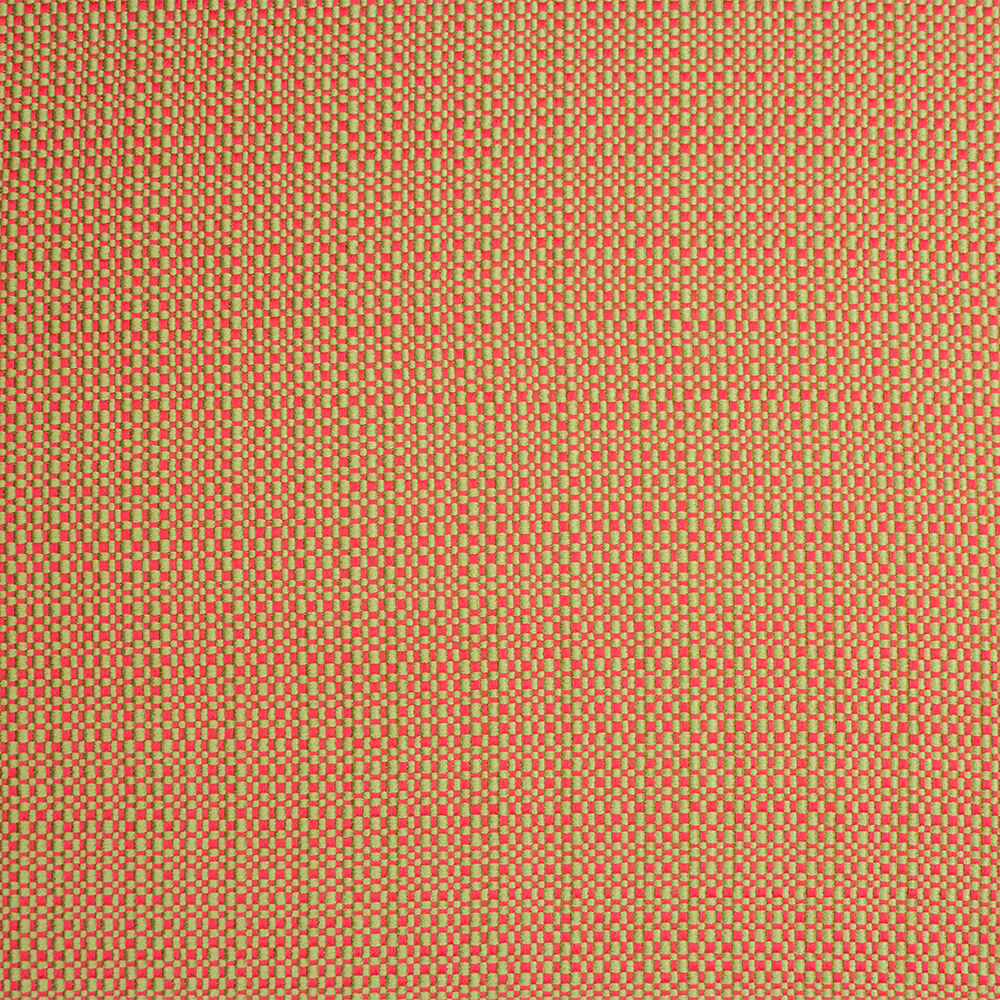 Pink/Green Plain Basket Weave