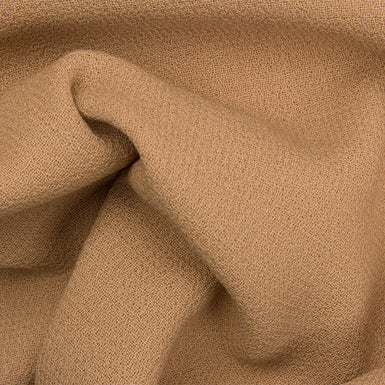 Warm Beige Double Wool Crêpe