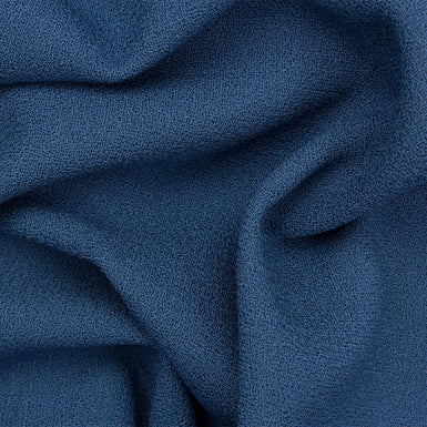 Airforce Blue Single Wool Crêpe