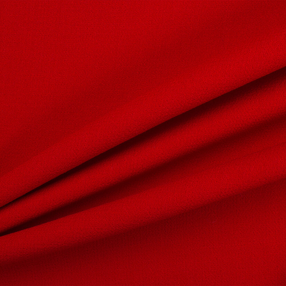 Lipstick Red Double Wool Crêpe