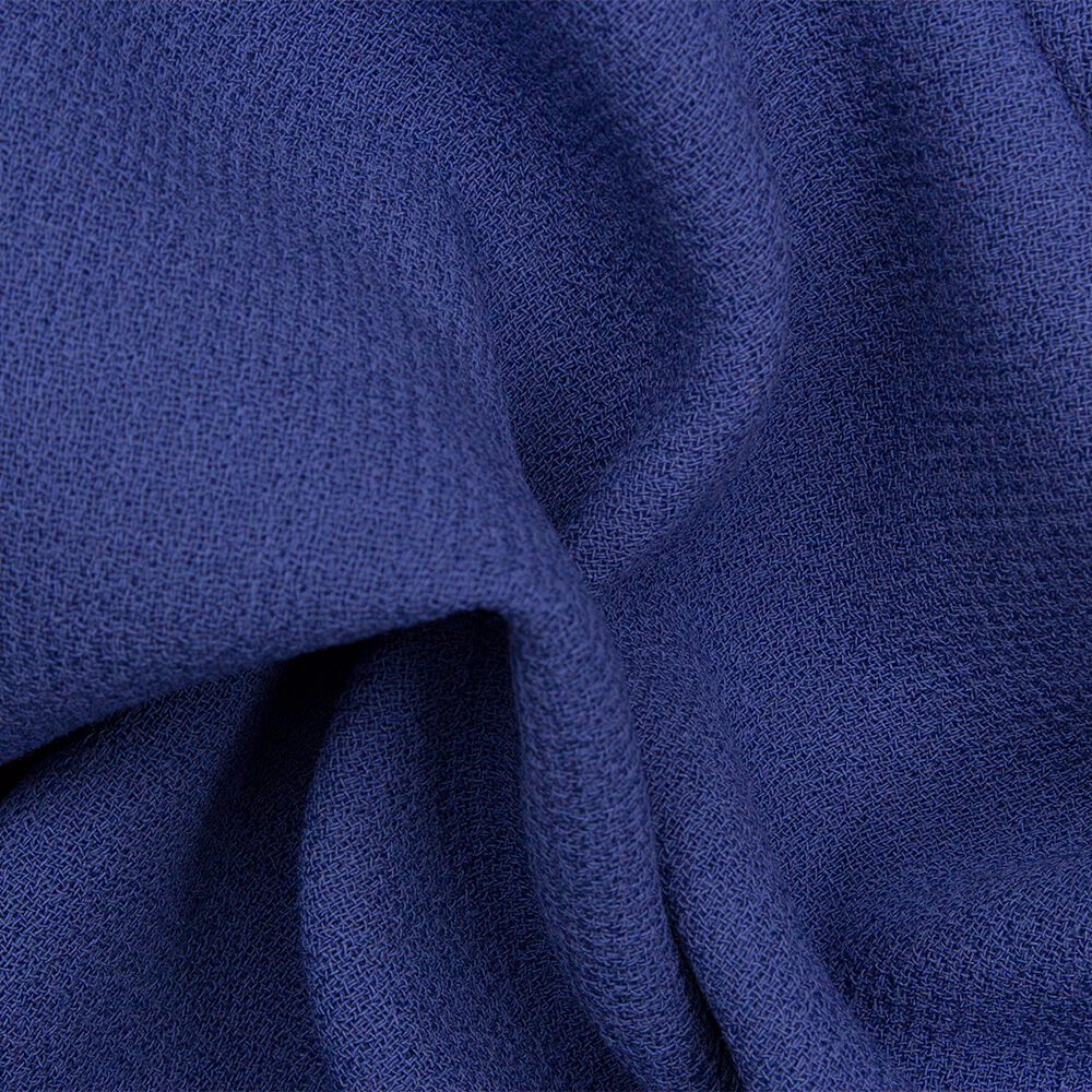 Rich Blue Double Wool Crêpe (A 1.85m Piece)