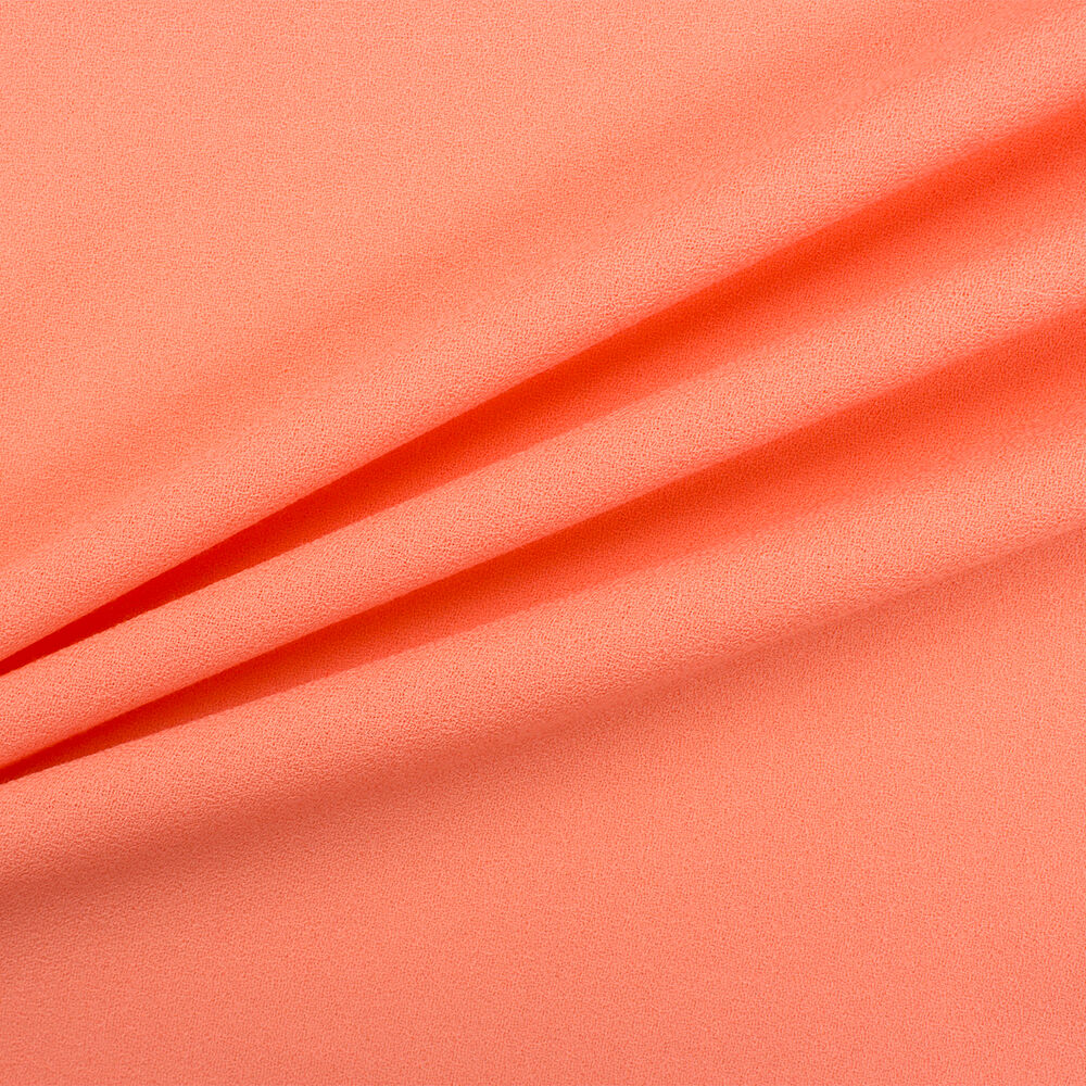 Peach Single Wool Crêpe (A 2m Piece)