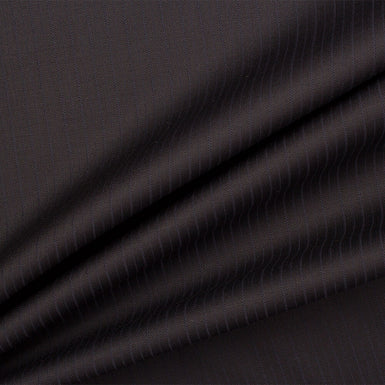 Midnight Blue Striped Wool Suiting (A 2.60m Piece)