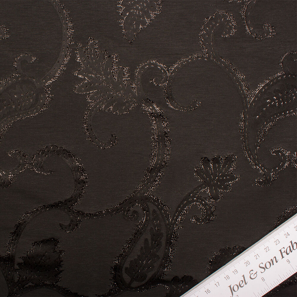 Black Chine Jacquard Taffeta