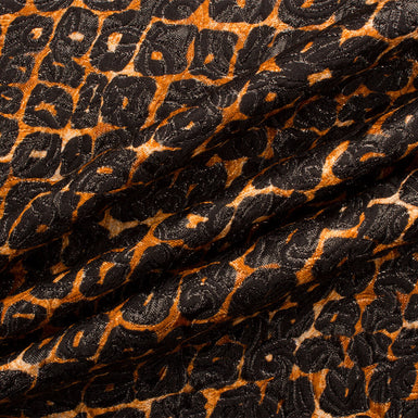 Orange/Black Printed Cloqué (A 2.50m Piece)