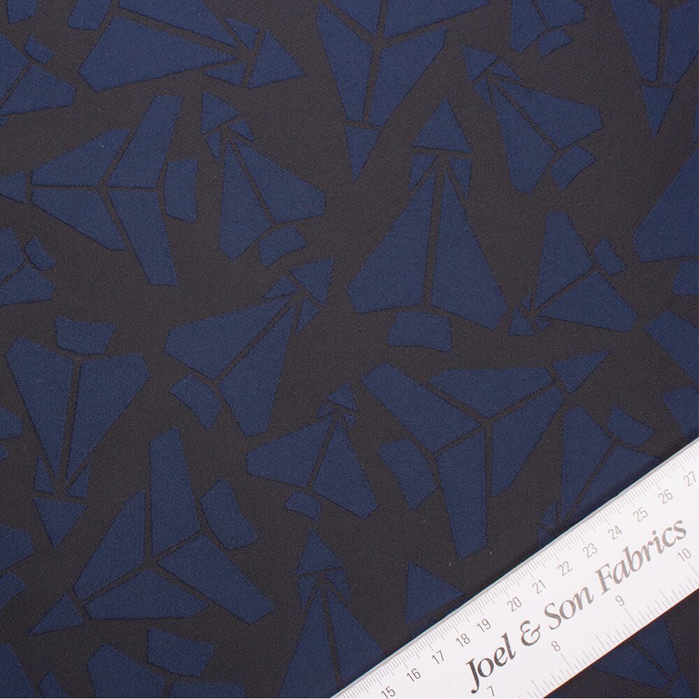 Midnight Blue/Black Brocade