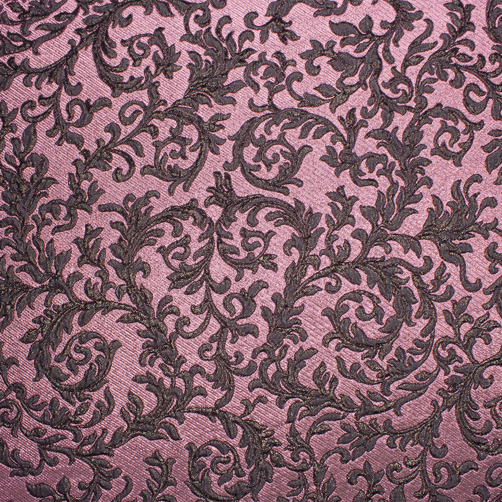 Pink/Grey Tone on Tone Metallic Cloqué