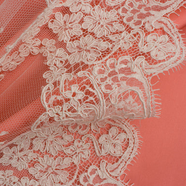 Ivory Floral Corded Lace