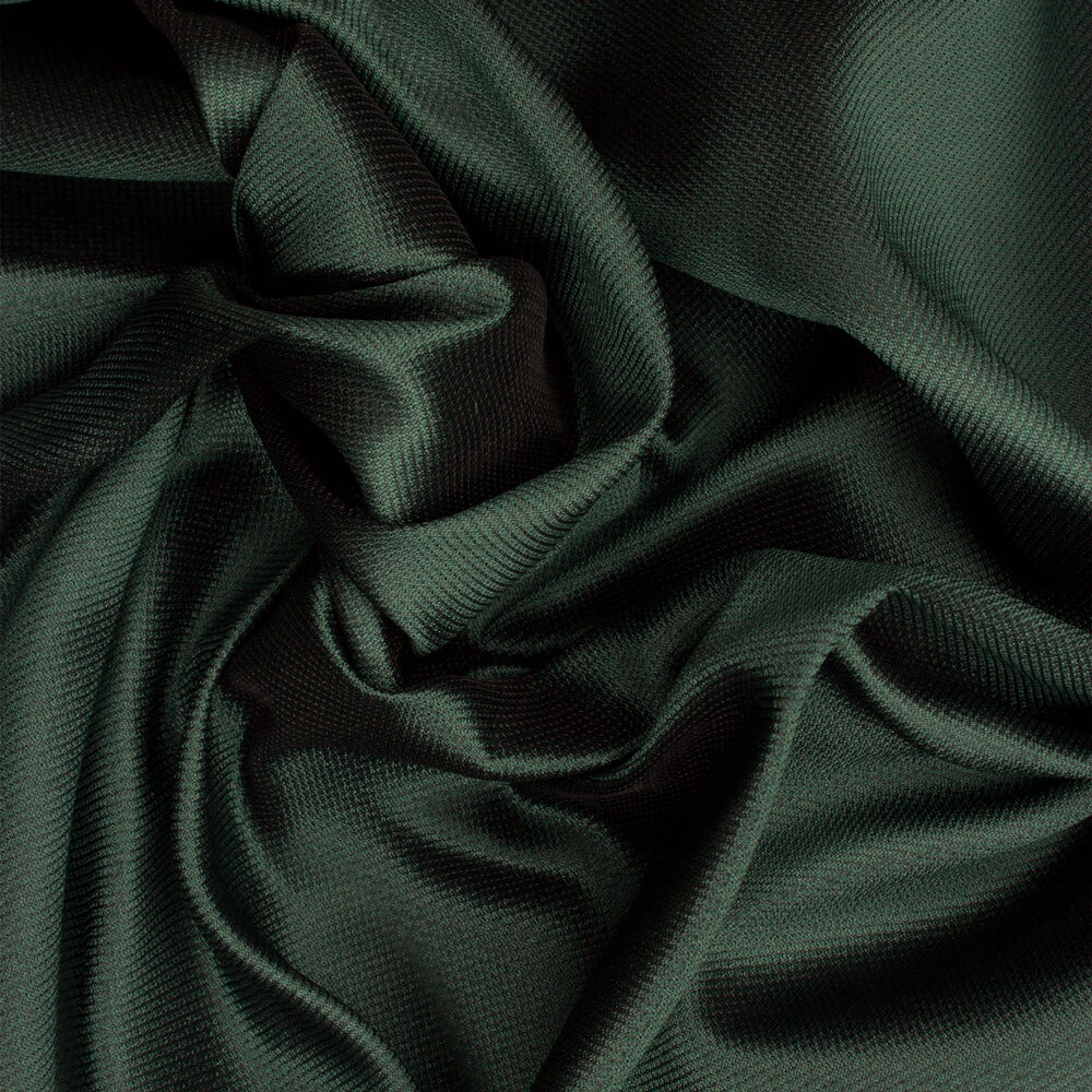 Bottle Green/Navy Two-Tone Silk Gazar