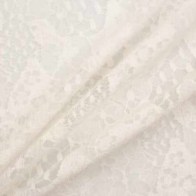 Ivory Floral Stretch Lace
