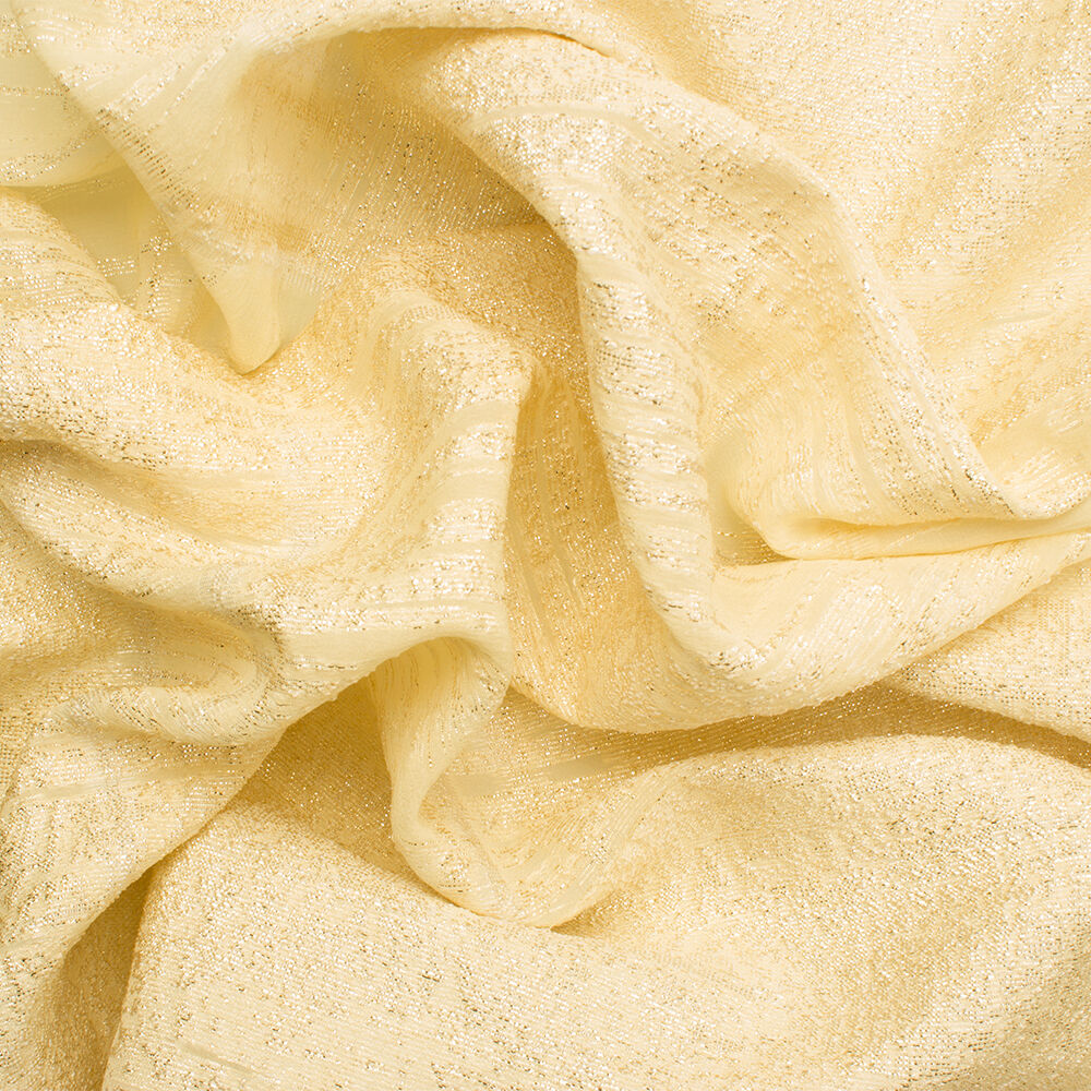 Yellow Metallic Silk Lamé Fil Coupé (A 2.80m Piece)