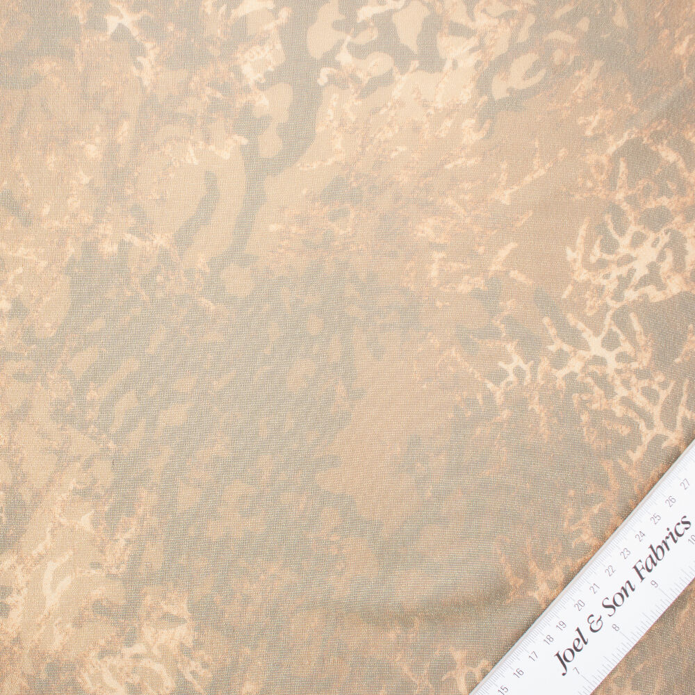 Brown Valentino Laminated Silk