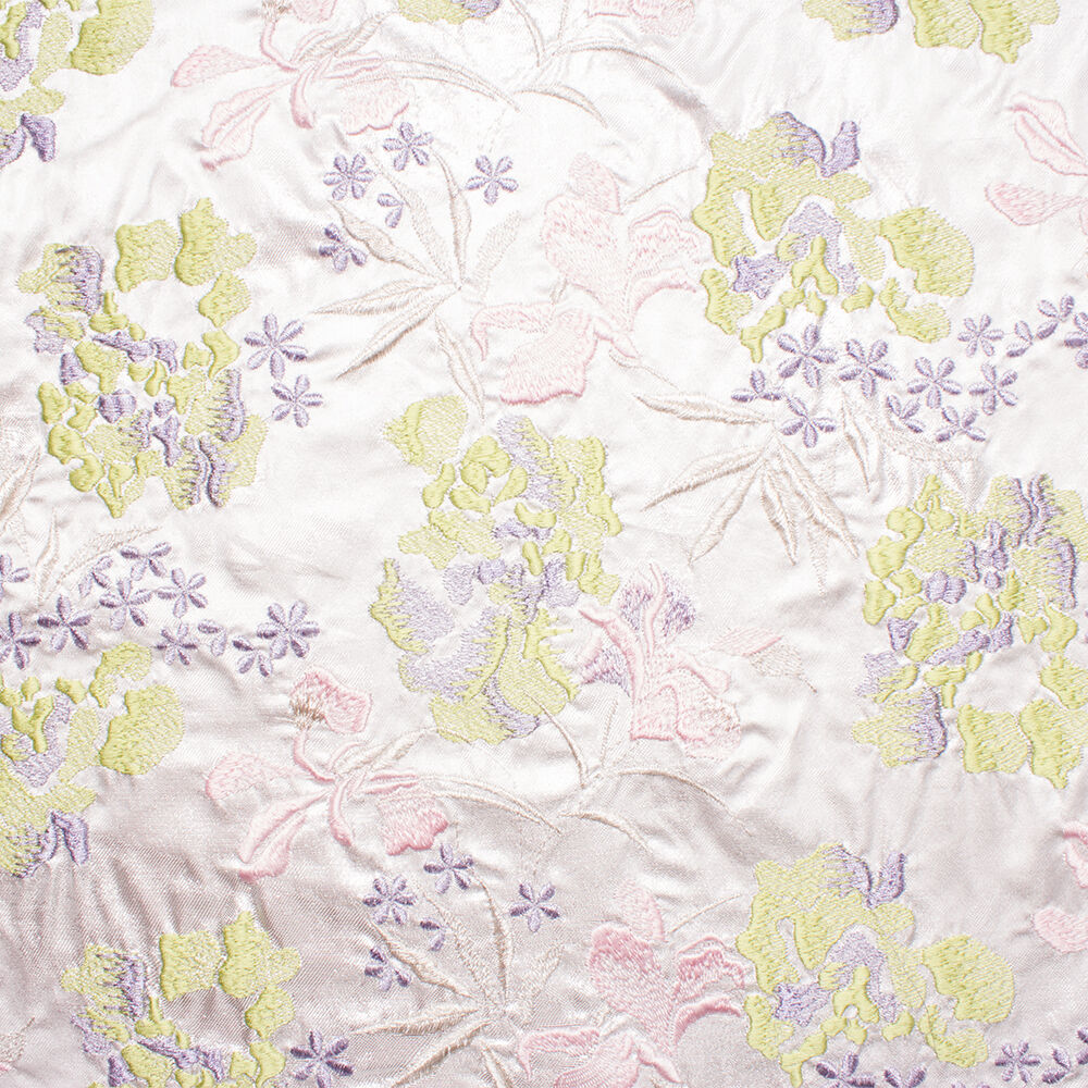 Metallic Silk Embroidered Taffeta