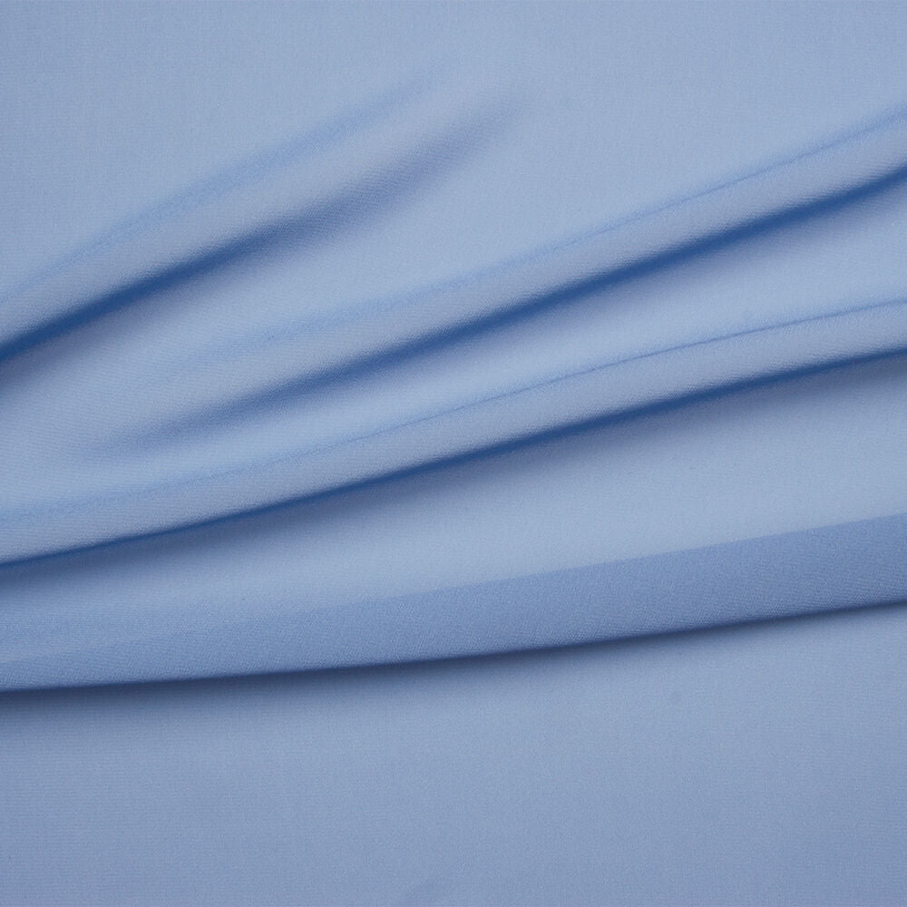 Sky Blue Silk Georgette
