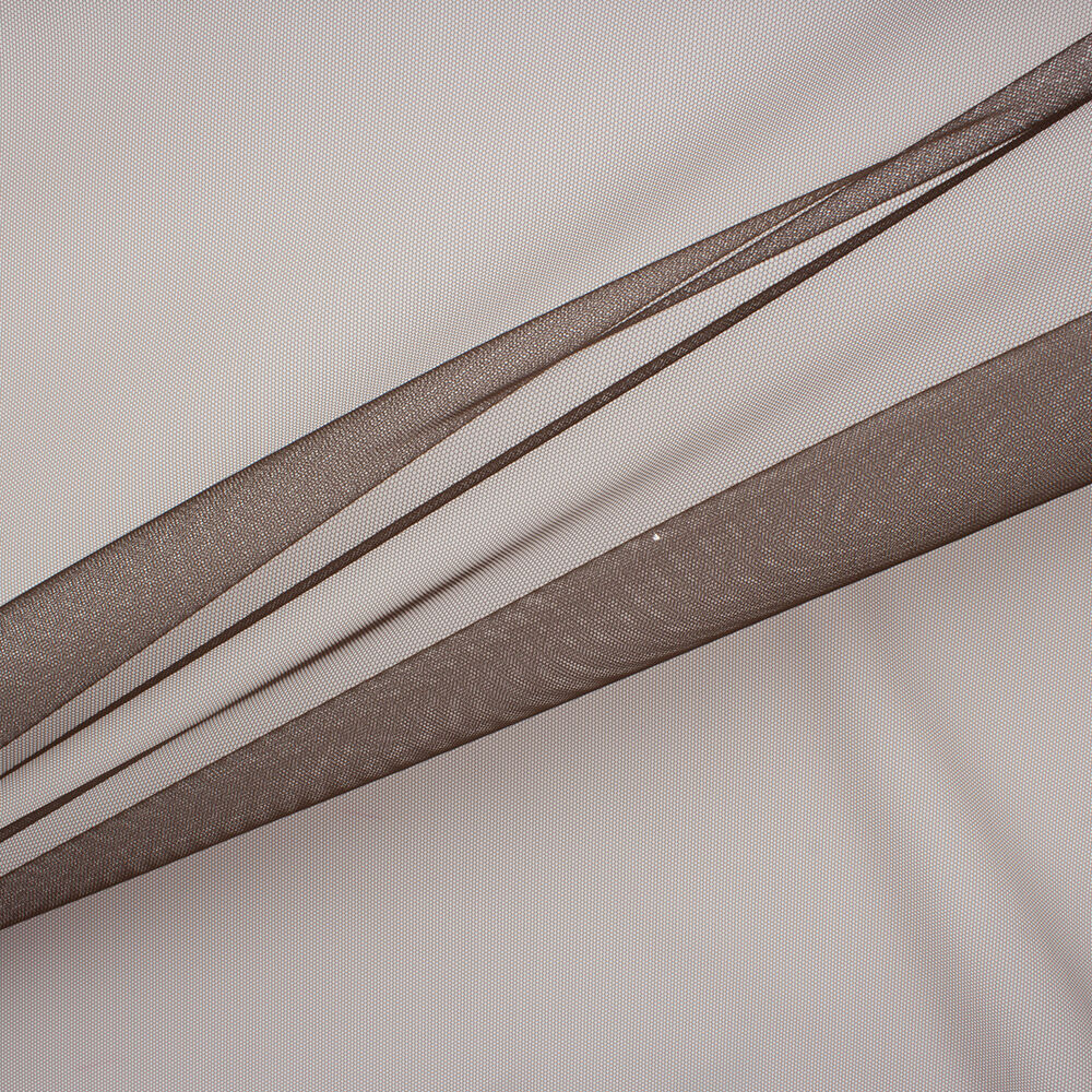 Brown Polyamide Tulle
