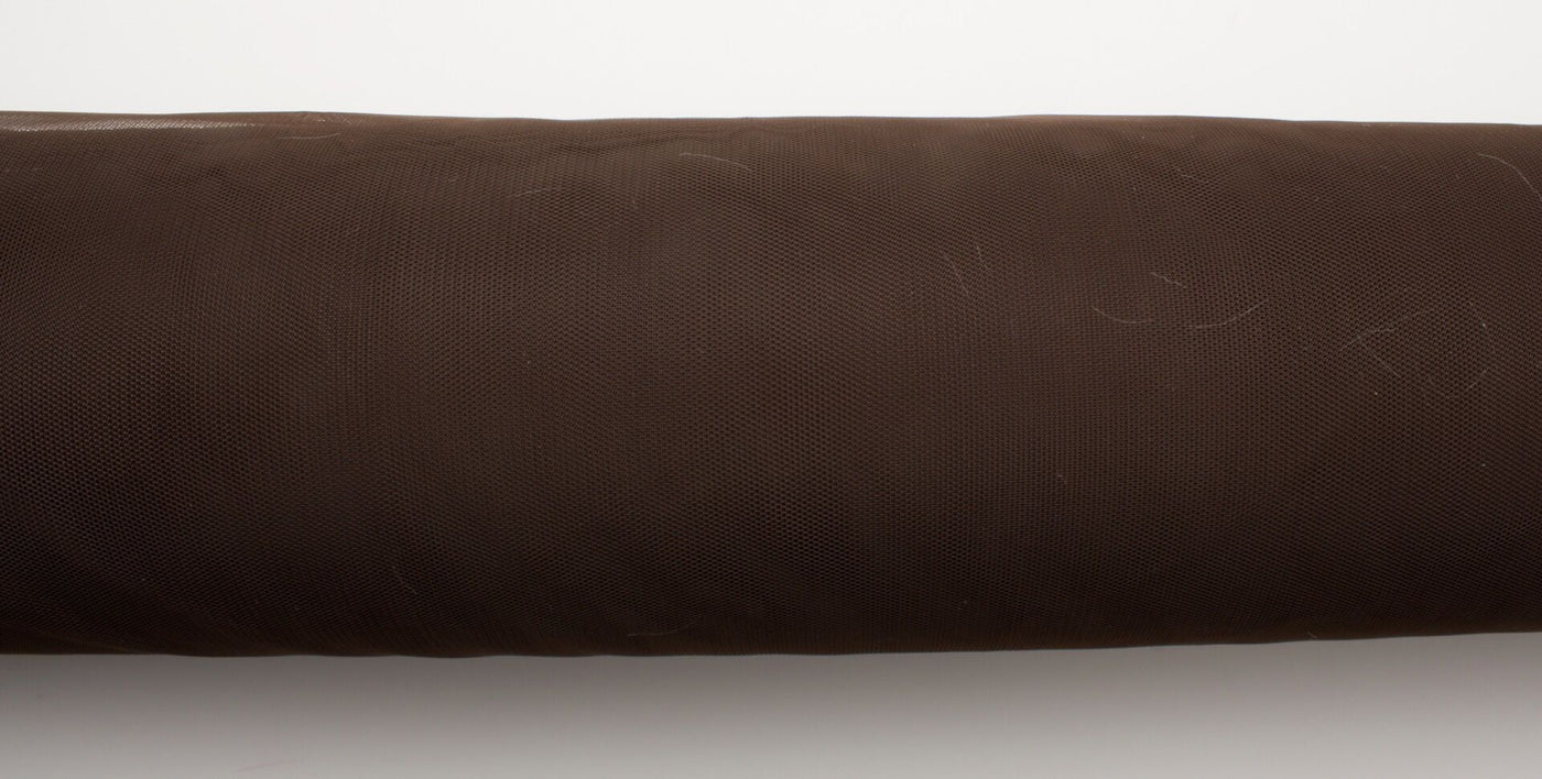Dark Chocolate Brown Illusion Tulle