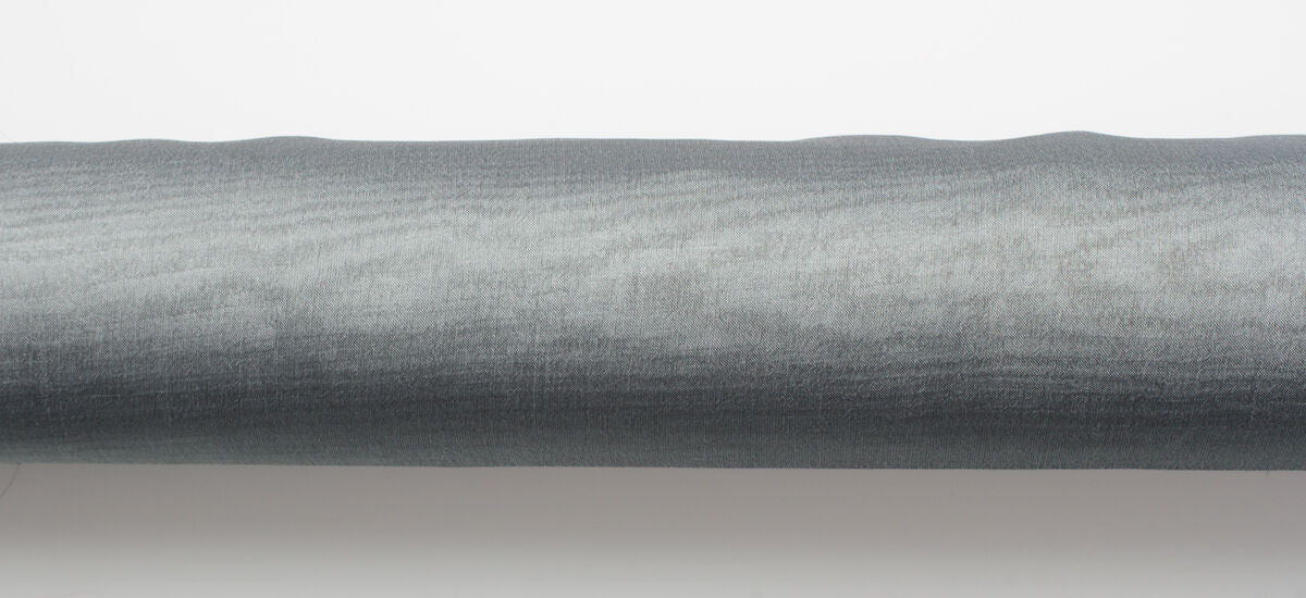 Mid Grey Shot Silk Chiffon