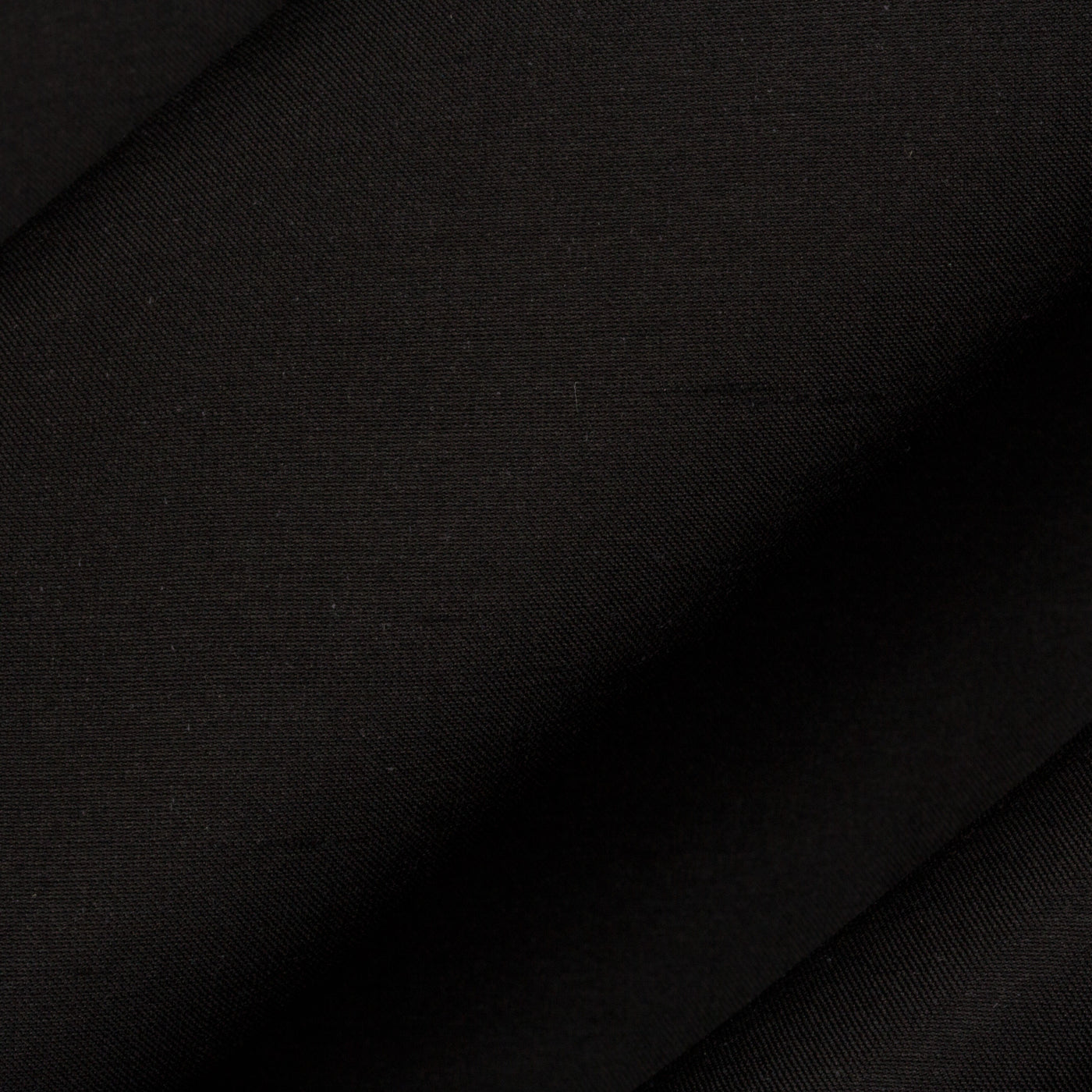 Jet Black Powerloom Silk Dupion