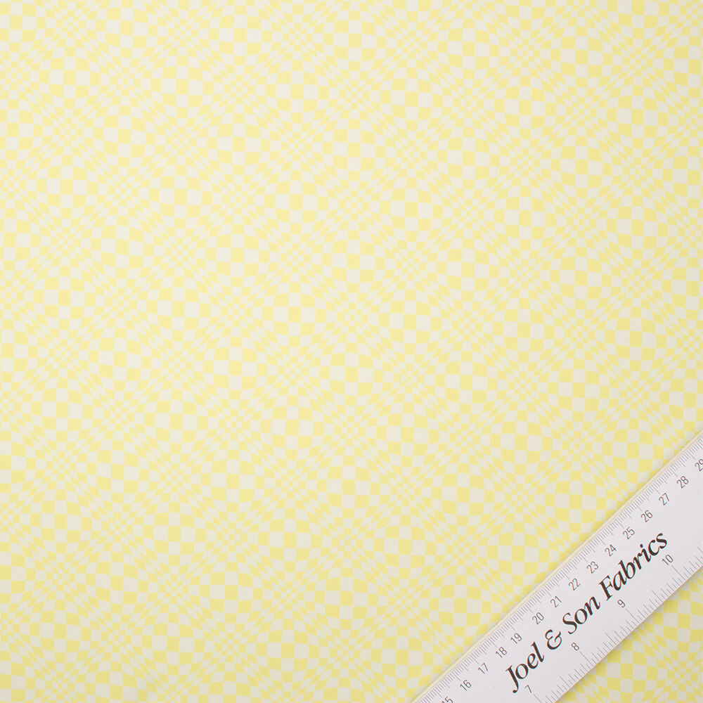 Yellow/White Printed Silk Georgette