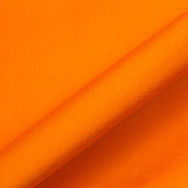 Bright Orange Powerloom Silk Dupion