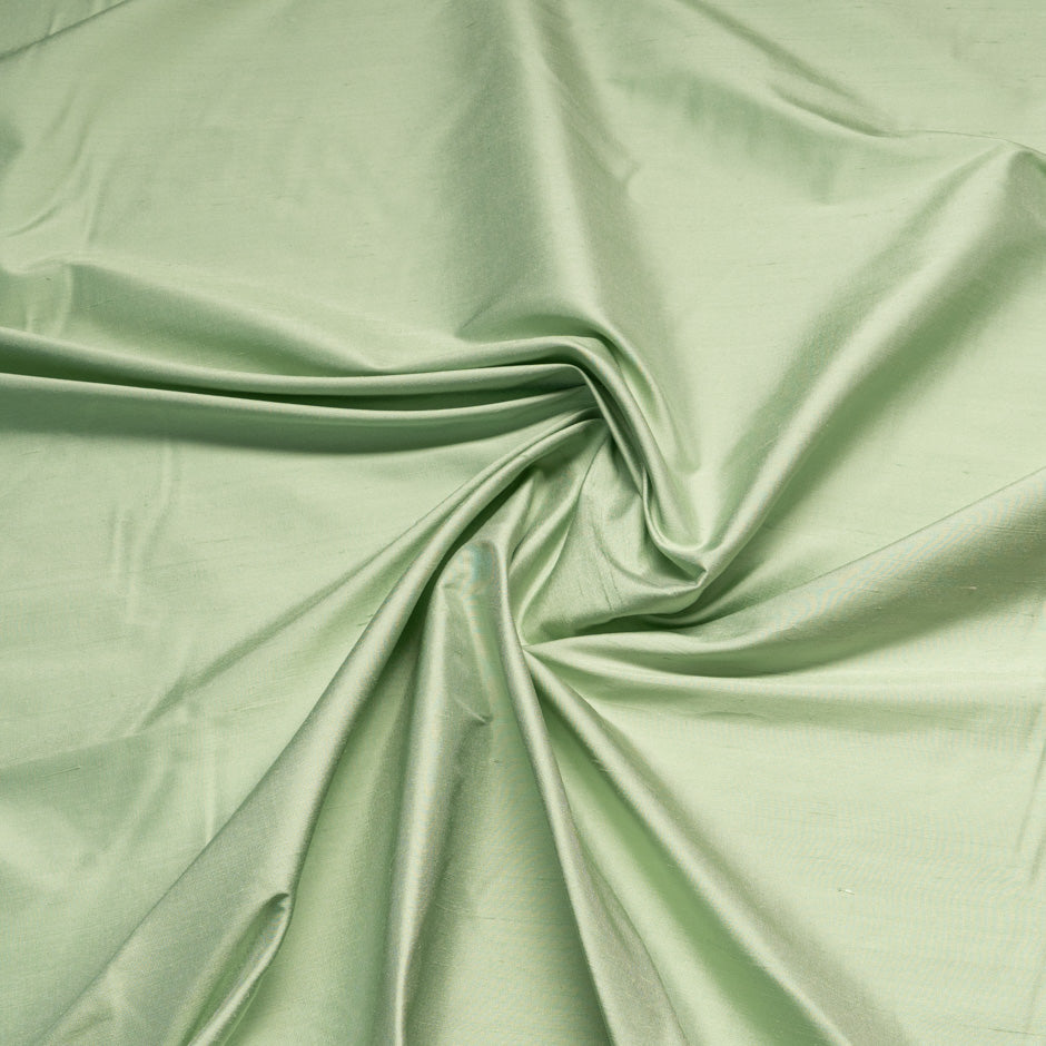 Pale Mint Green Powerloom Silk Dupion