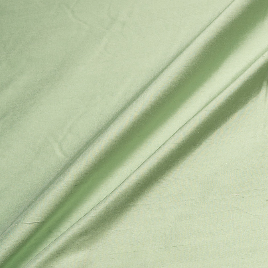 Pale Mint Green Powerloom Silk Dupion