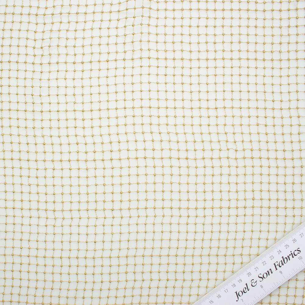 Gold 'Mesh' Guipure Lace