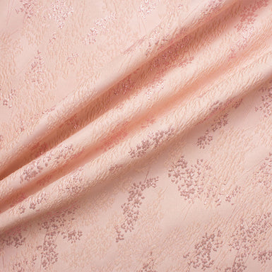Pale Pink Metallic Silk Cloqué
