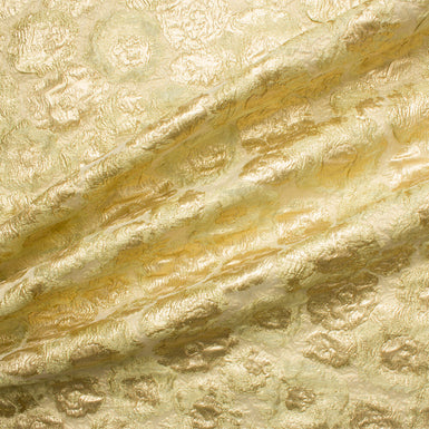 Pastel Green/Gold Metallic Cloqué (A 2.75m Piece)