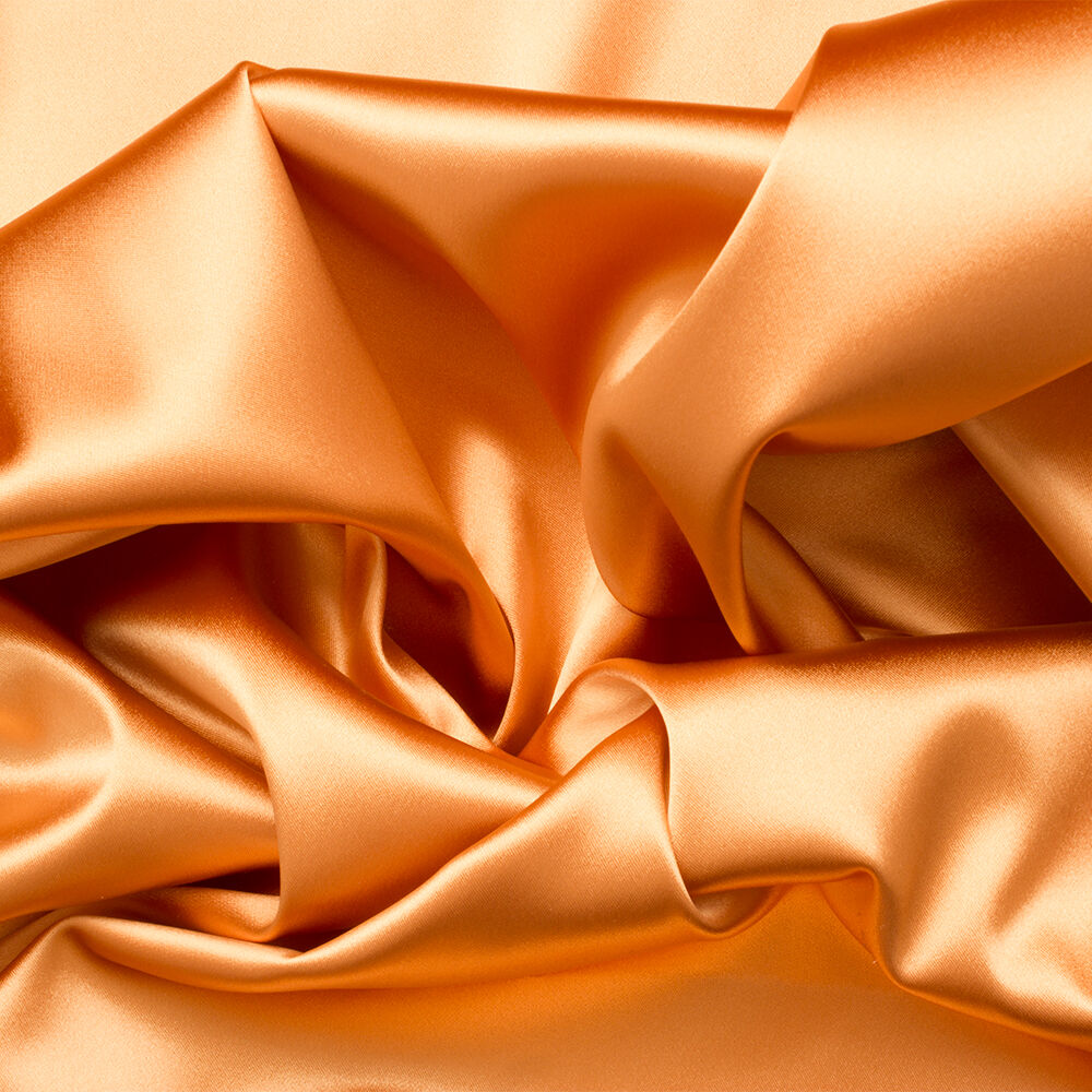 Muted Peach Stretch Satin