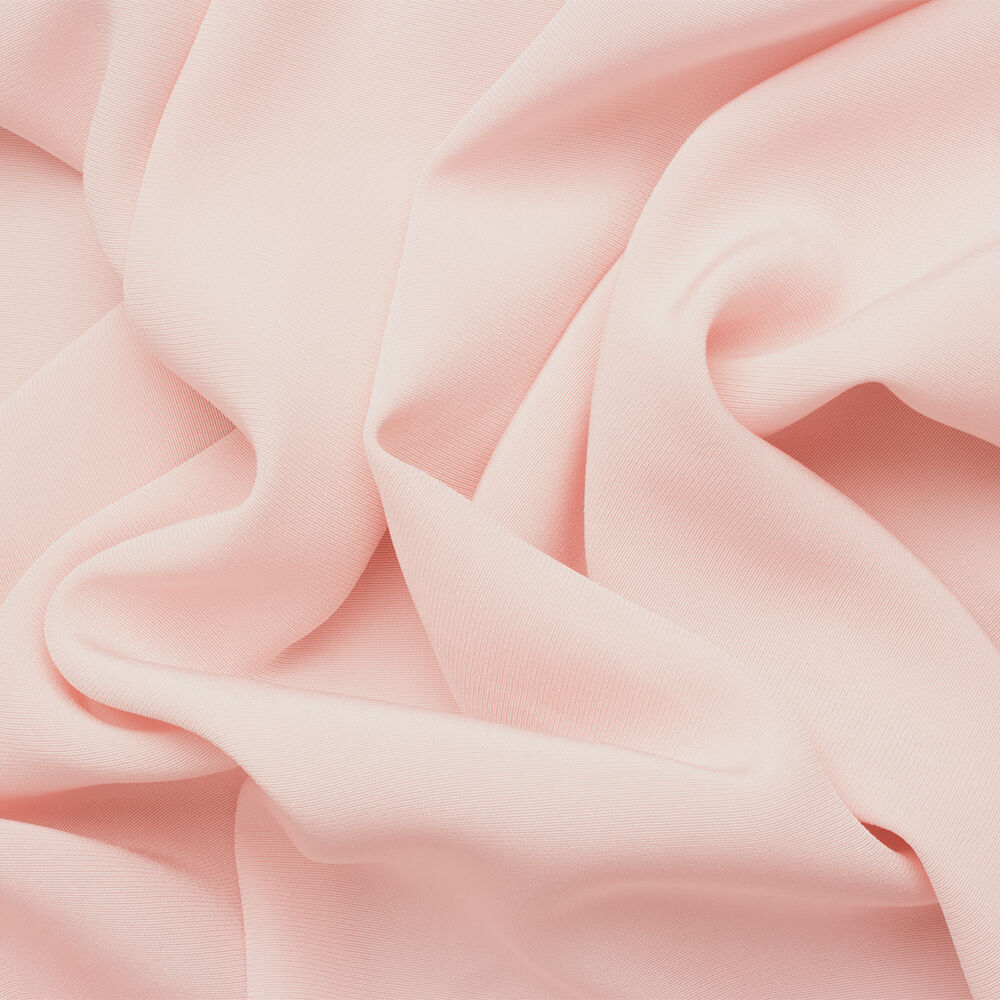 Pastel Pink Satin Backed Crêpe