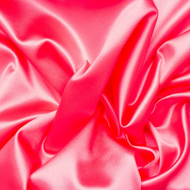 Bright Candy Pink Stretch Satin