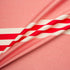 Red/Ivory Stripe Mikado with Stones