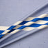 Royal Blue/Ivory Stripe Mikado with Stones