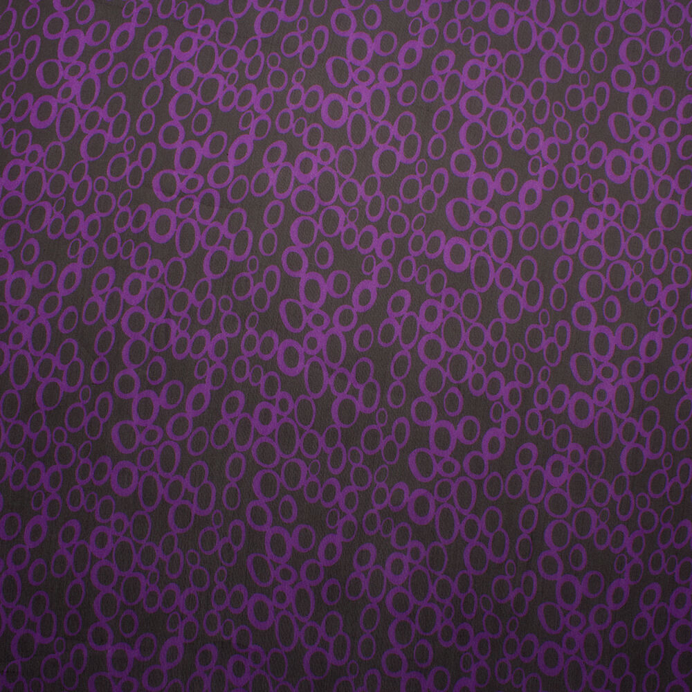 Purple/Black Silk Organza