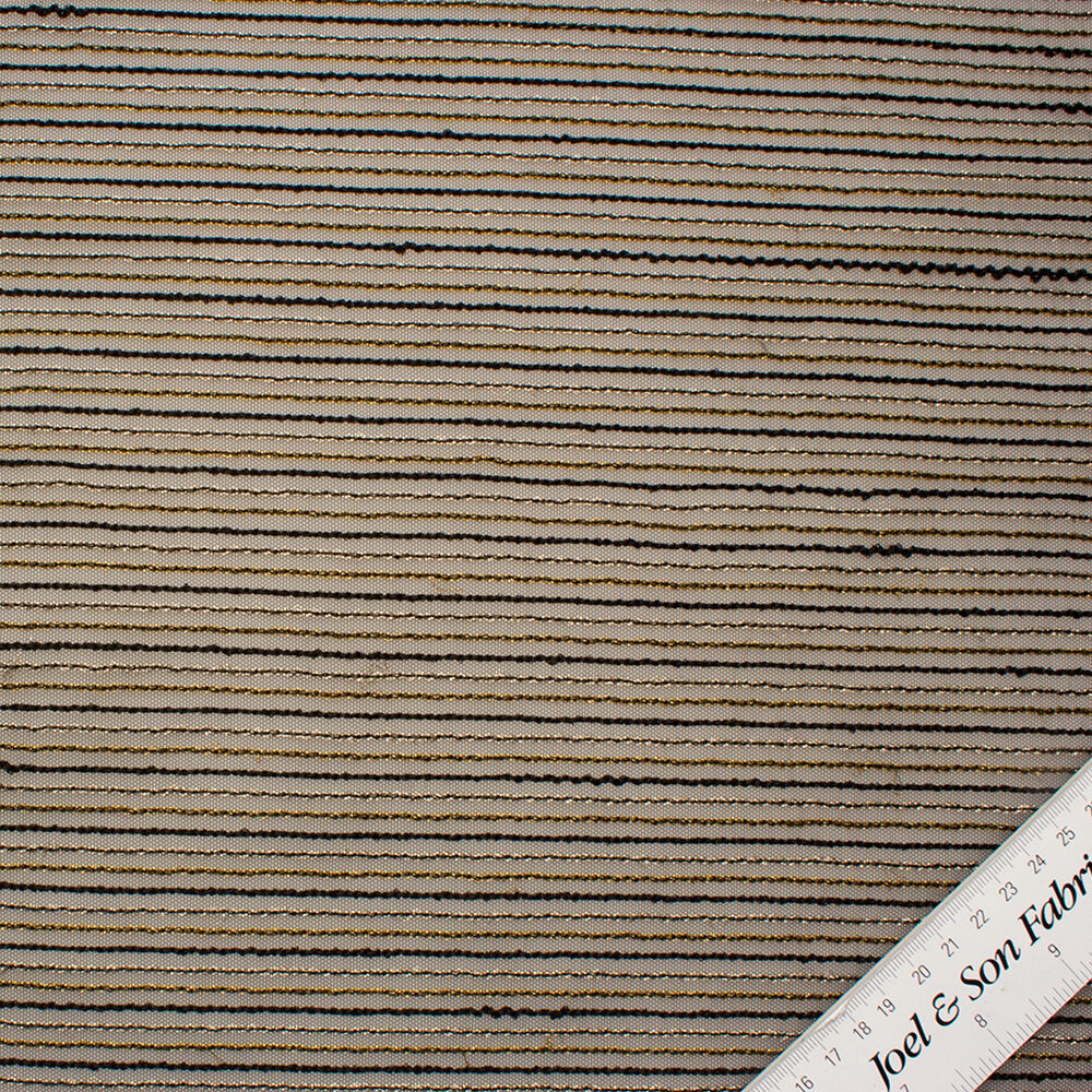 Gold/Silver Metallic Embroidered Tulle