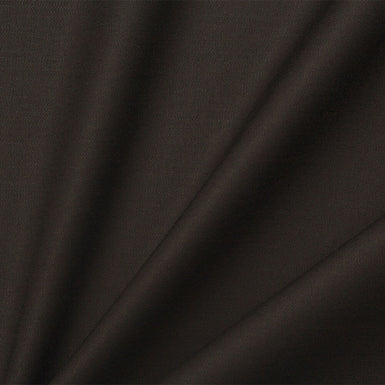 Dark Brown Stretch Wool Gaberdine (A 1.20m Piece)