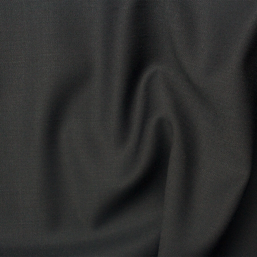 Dark Slate Grey Stretch Wool Gaberdine