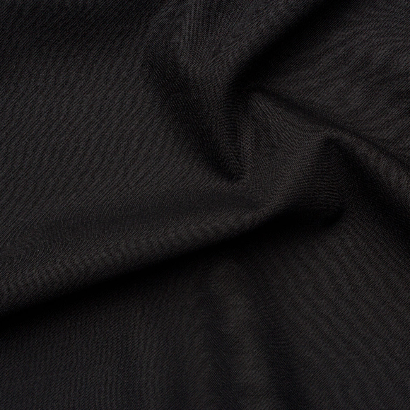 Black Stretch Wool Gaberdine