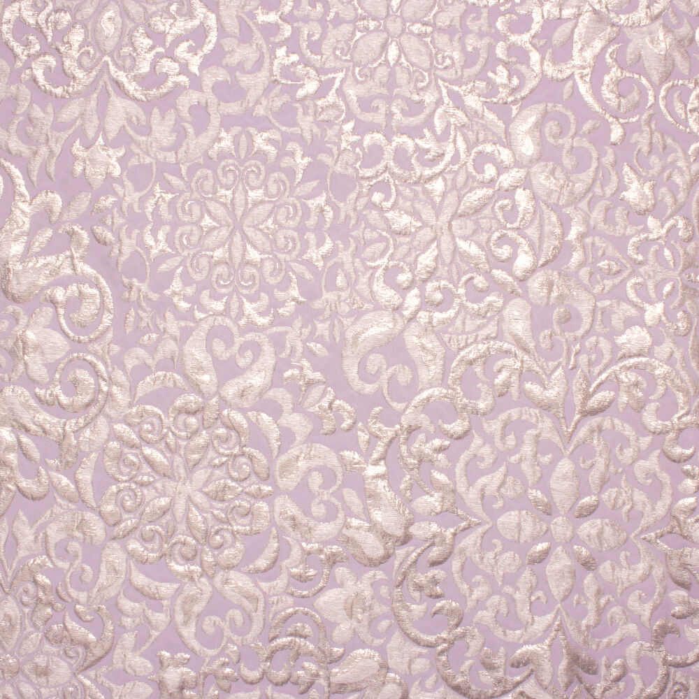 Lilac/Gold/Silver Metallic Cloqué