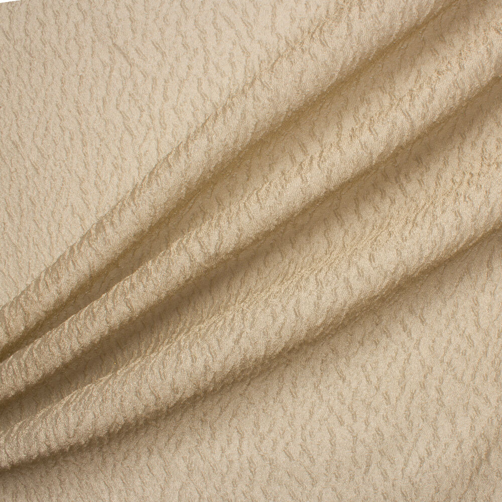 Soft Taupe Crinkled Organza