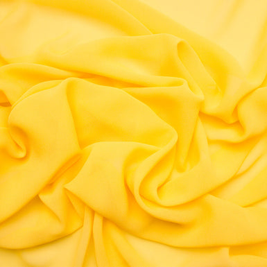 Canary Yellow Silk Georgette