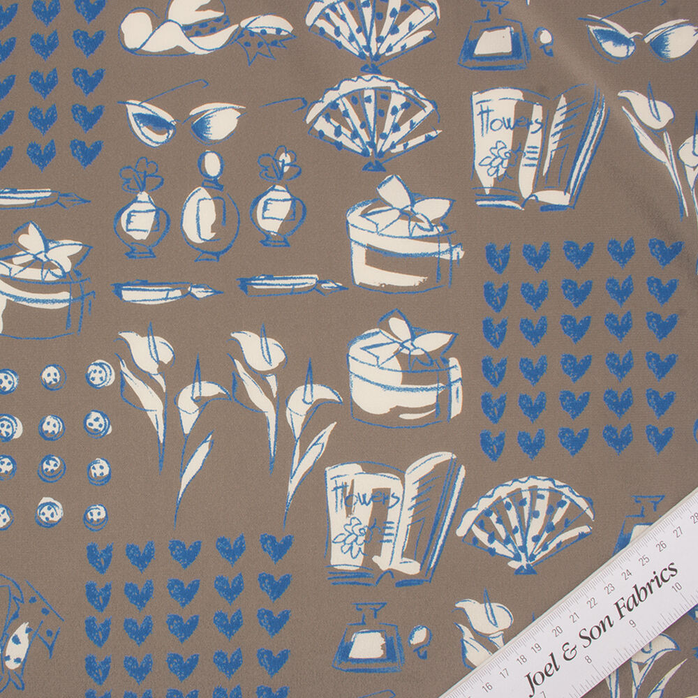 Elephant Grey Silk Crêpe de Chine