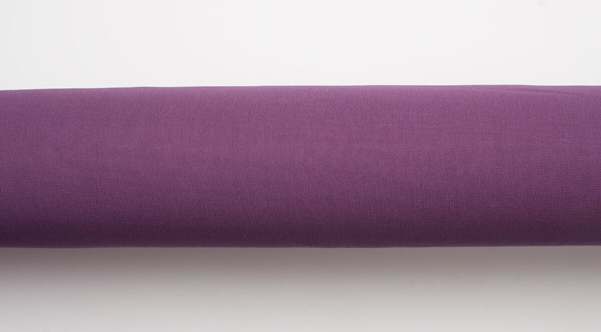Deep Plum Silk Georgette