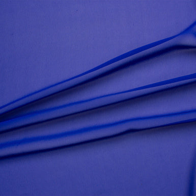 Electric Blue Silk Georgette