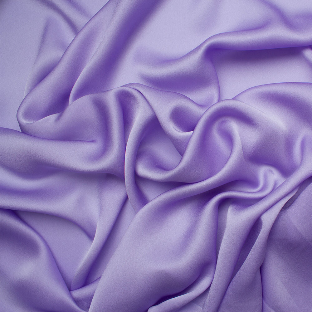 Lavender Silk Satinised Chiffon