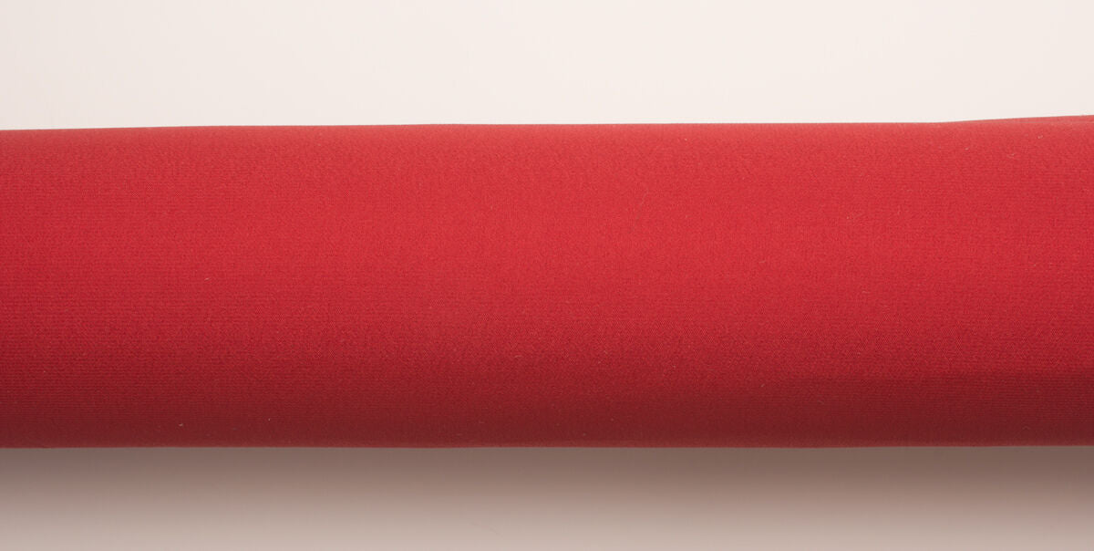 Brick Red Silk Satinised Chiffon