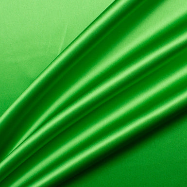 Grass Green Silk Satin