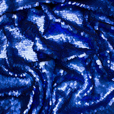 Blue Overlapping Matte Sequin
